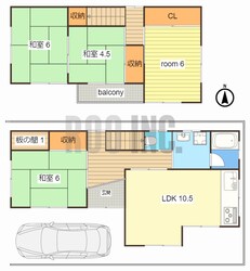 太子町福地戸建の物件間取画像